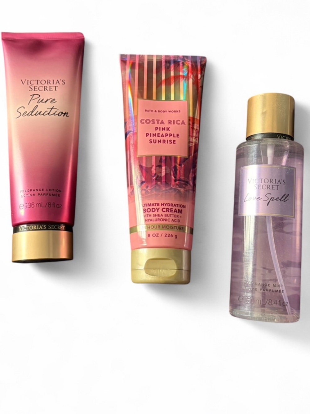 Victoria's Secret Body Care Set - Pink, Gold, Purple